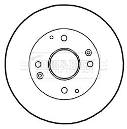 BORG & BECK Тормозной диск BBD4350